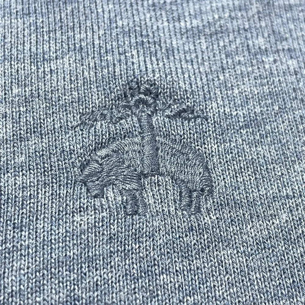 Brooks Brothers University of Michigan 1/4 Zip Pullover Men's Medium Blue Golf